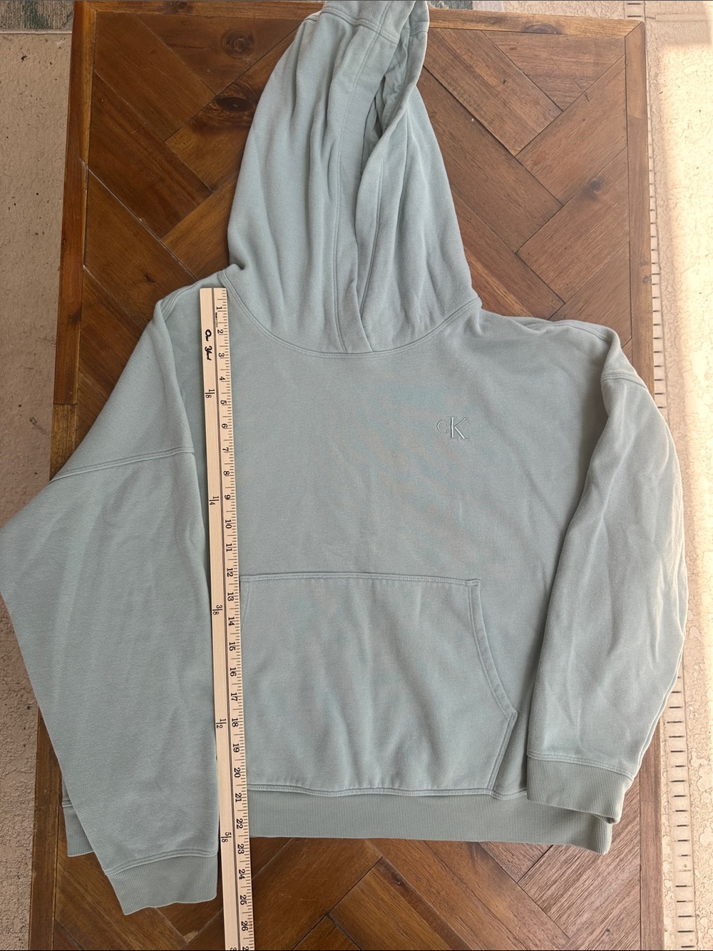Calvin Klein Sage Green Pullover Hoodie Women’s mint color